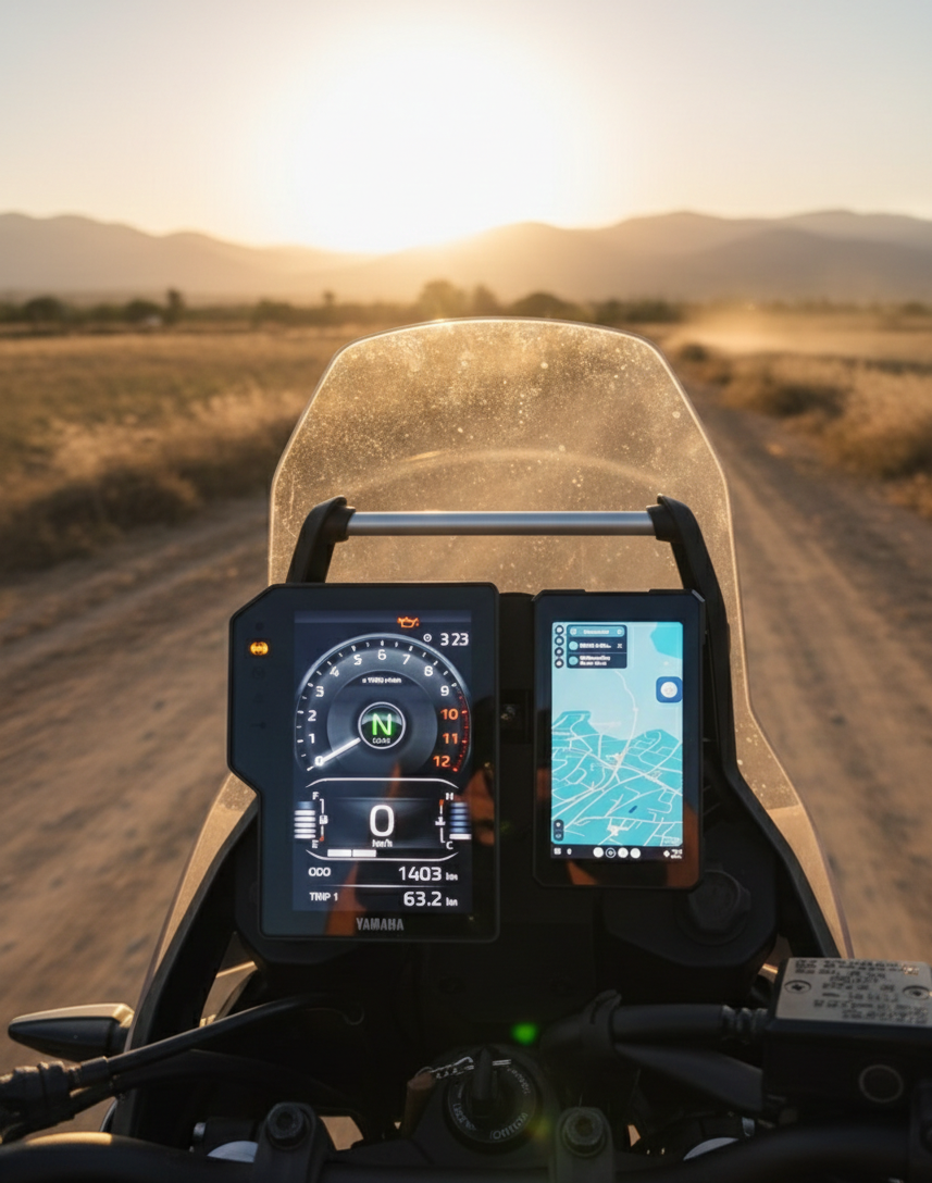 Platine tableau de bord – PETG – Ténéré 700 (2025-2026)